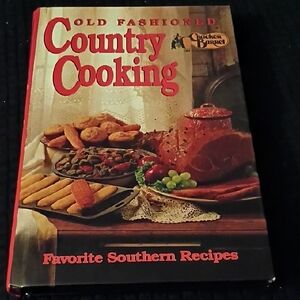 Cracker Barrel Old Fashioned Country Cooking Cookbook - Red and Brown Cover